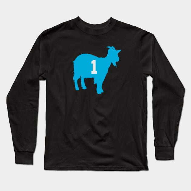 Cam Newton "GOAT" Long Sleeve T-Shirt by ThePunkPanther